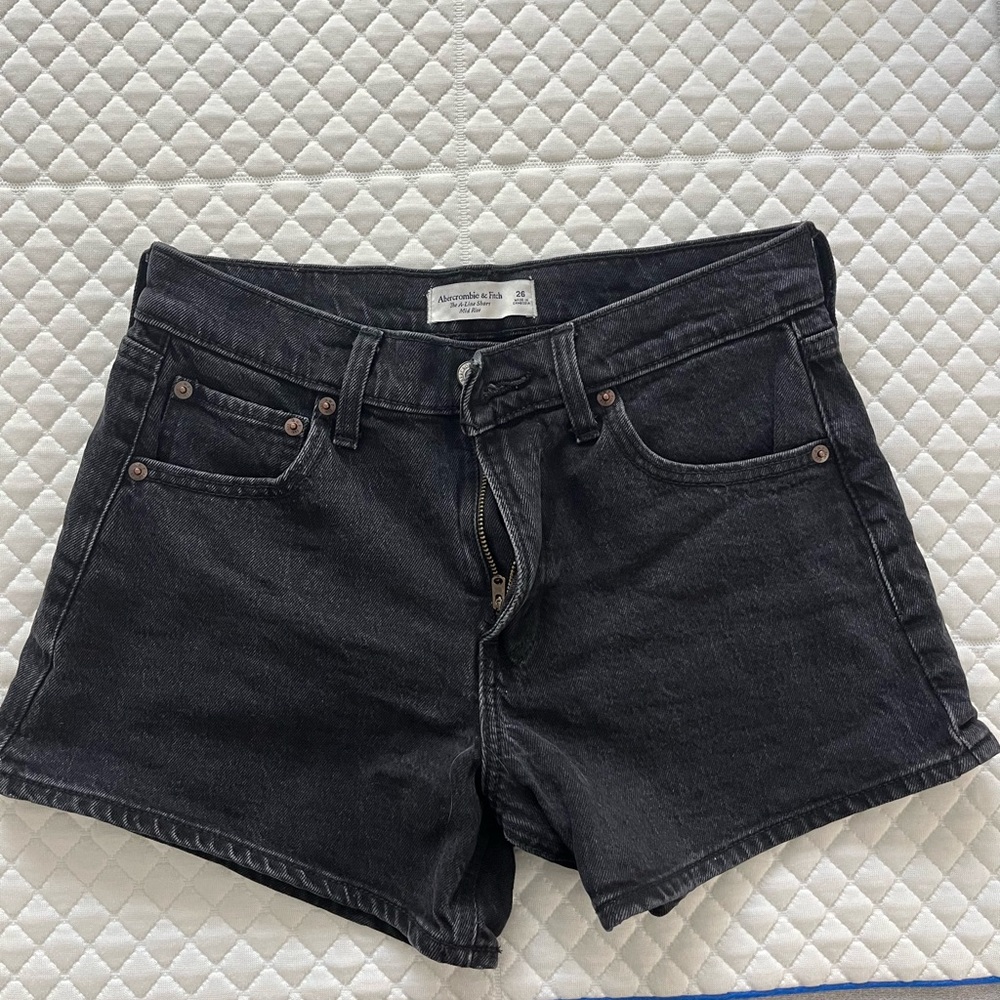 Abercrombie & Fitch Black Jean Shorts